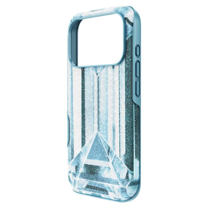 Hoogwaardige smartphonehoes met kristaleffect, iPhone® 17 Pro, blauw Hoogwaardige smartphonehoes met kristaleffect, iPhone® 17 Pro, blauw