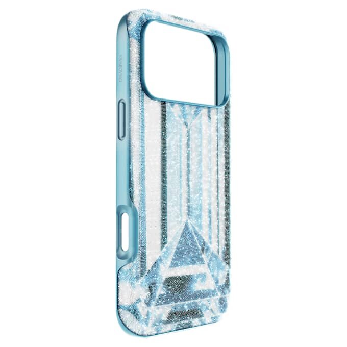 Hoogwaardige smartphonehoes met kristaleffect, iPhone® 17 Pro Max, blauw Hoogwaardige smartphonehoes met kristaleffect, iPhone® 17 Pro Max, blauw