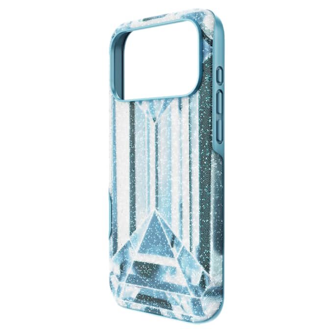 Hoogwaardige smartphonehoes met kristaleffect, iPhone® 17 Pro Max, blauw Hoogwaardige smartphonehoes met kristaleffect, iPhone® 17 Pro Max, blauw