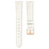 Horlogeband 16 mm (0,63″) breed, leren band, wit Horlogeband 16 mm (0,63″) breed, leren band, wit