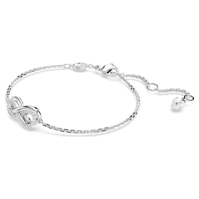 Hyperbola-armband Infinity, wit, gerhodineerd Hyperbola-armband Infinity, wit, gerhodineerd