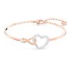Hyperbola-armband met Infinity-teken en hart, wit, gemengde metaalafwerking Hyperbola-armband met Infinity-teken en hart, wit, gemengde metaalafwerking