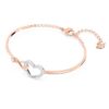 Hyperbola-armband met Infinity-teken en hart, wit, gemengde metaalafwerking Hyperbola-armband met Infinity-teken en hart, wit, gemengde metaalafwerking