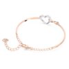 Hyperbola-armband met Infinity-teken en hart, wit, gemengde metaalafwerking Hyperbola-armband met Infinity-teken en hart, wit, gemengde metaalafwerking