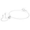 Hyperbola-armband met Infinity-teken en hart, wit, gerhodineerd Hyperbola-armband met Infinity-teken en hart, wit, gerhodineerd