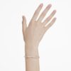Hyperbola-armband met ronde slijpvorm, wit, gemengde metaalafwerking