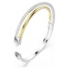 Hyperbola-armband met ronde slijpvorm, wit, gemengde metaalafwerking