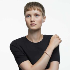 Hyperbola-armband wit, roségoudkleurig verguld Hyperbola-armband wit, roségoudkleurig verguld
