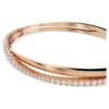 Hyperbola-armband wit, roségoudkleurig verguld Hyperbola-armband wit, roségoudkleurig verguld