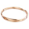 Hyperbola-armband wit, roségoudkleurig verguld Hyperbola-armband wit, roségoudkleurig verguld