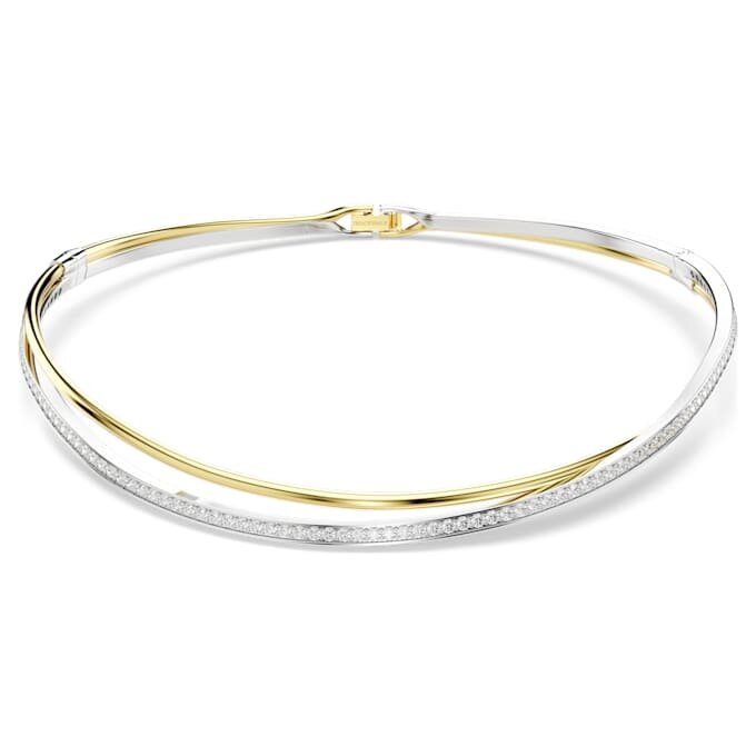 Hyperbola-choker met ronde slijpvorm, wit, gemengde metaalafwerking Hyperbola-choker met ronde slijpvorm, wit, gemengde metaalafwerking