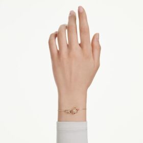 Idyllia-armband met gemengde slijpvormen, bloem, veelkleurig, verguld Idyllia-armband met gemengde slijpvormen, bloem, veelkleurig, verguld