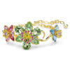 Idyllia-armband met gemengde slijpvormen, bloem, veelkleurig, verguld Idyllia-armband met gemengde slijpvormen, bloem, veelkleurig, verguld