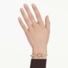 Idyllia-armband met gemengde slijpvormen, bloemmotief, veelkleurig, verguld Idyllia-armband met gemengde slijpvormen, bloemmotief, veelkleurig, verguld