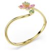 Idyllia-armband met gemengde slijpvormen, bloemmotief, veelkleurig, verguld Idyllia-armband met gemengde slijpvormen, bloemmotief, veelkleurig, verguld