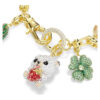 Idyllia-armband met gemengde slijpvormen, gemengde motieven, veelkleurig, verguld Idyllia-armband met gemengde slijpvormen, gemengde motieven, veelkleurig, verguld