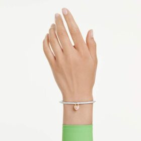 Idyllia-armband met gemengde slijpvormen, hart, roze, gemengde metaalafwerking Idyllia-armband met gemengde slijpvormen, hart, roze, gemengde metaalafwerking