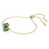 Idyllia-armband met gemengde slijpvormen, klavertje, groen, verguld Idyllia-armband met gemengde slijpvormen, klavertje, groen, verguld