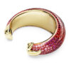 Idyllia-armband rood, verguld