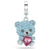 Idyllia-bedel met gemengde slijpvormen, teddybeer, blauw, gerhodineerd