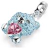Idyllia-bedel met gemengde slijpvormen, teddybeer, blauw, gerhodineerd