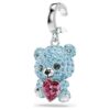 Idyllia-bedel met gemengde slijpvormen, teddybeer, blauw, gerhodineerd