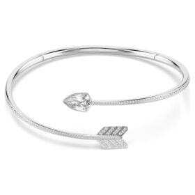 Idyllia-choker met gemengde slijpvormen, pijl, wit, gerhodineerd