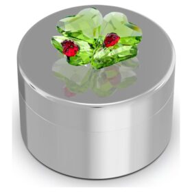 Idyllia decoratieve doos met klavertje en lieveheersbeestje