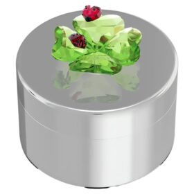 Idyllia decoratieve doos met klavertje en lieveheersbeestje