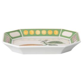 Idyllia-dienblad van porselein, kristalprintmotief, Citron, klein, veelkleurig