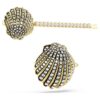 Idyllia-haarspeldset (2), schelp, wit, gemengde metalen afwerking Idyllia-haarspeldset (2), schelp, wit, gemengde metalen afwerking