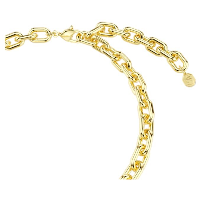 Idyllia-ketting met gemengde slijpvormen, hart, sleutel, veelkleurig, verguld Idyllia-ketting met gemengde slijpvormen, hart, sleutel, veelkleurig, verguld