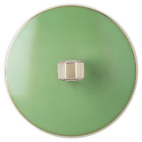 Idyllia-mok van porselein, kristalprintmotief, vliegenvanger, groen