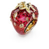 Idyllia-ring met gemengde slijpvormen, aardbei, rood, verguld Idyllia-ring met gemengde slijpvormen, aardbei, rood, verguld
