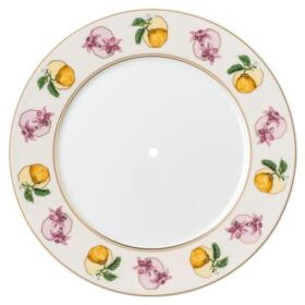 Idyllia éTagèRe porselein, kristalprintmotief, Lily Citron, klein, veelkleurig