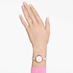 Illumina-horloge, Swiss Made, metalen armband, roségoudkleurig, roségoudkleurige afwerking Illumina-horloge, Swiss Made, metalen armband, roségoudkleurig, roségoudkleurige afwerking