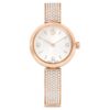Illumina-horloge, Swiss Made, metalen armband, roségoudkleurig, roségoudkleurige afwerking Illumina-horloge, Swiss Made, metalen armband, roségoudkleurig, roségoudkleurige afwerking