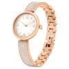 Illumina-horloge, Swiss Made, metalen armband, roségoudkleurig, roségoudkleurige afwerking Illumina-horloge, Swiss Made, metalen armband, roségoudkleurig, roségoudkleurige afwerking