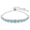 Imber-armband met gemengde ronde slijpvormen, blauw, gerhodineerd Imber-armband met gemengde ronde slijpvormen, blauw, gerhodineerd