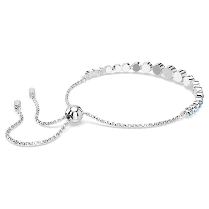 Imber-armband met gemengde ronde slijpvormen, blauw, gerhodineerd Imber-armband met gemengde ronde slijpvormen, blauw, gerhodineerd