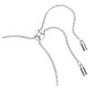 Imber-armband met gemengde ronde slijpvormen, wit, gerhodineerd