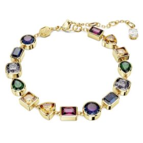 Imber-armband met gemengde slijpvormen, veelkleurig, verguld Imber-armband met gemengde slijpvormen, veelkleurig, verguld