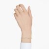 Imber-armband met gemengde slijpvormen, wit, verguld