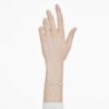 Imber-armband met ronde slijpvorm, wit, gerhodineerd Imber-armband met ronde slijpvorm, wit, gerhodineerd