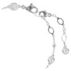 Imber-armband met ronde slijpvorm, wit, gerhodineerd Imber-armband met ronde slijpvorm, wit, gerhodineerd