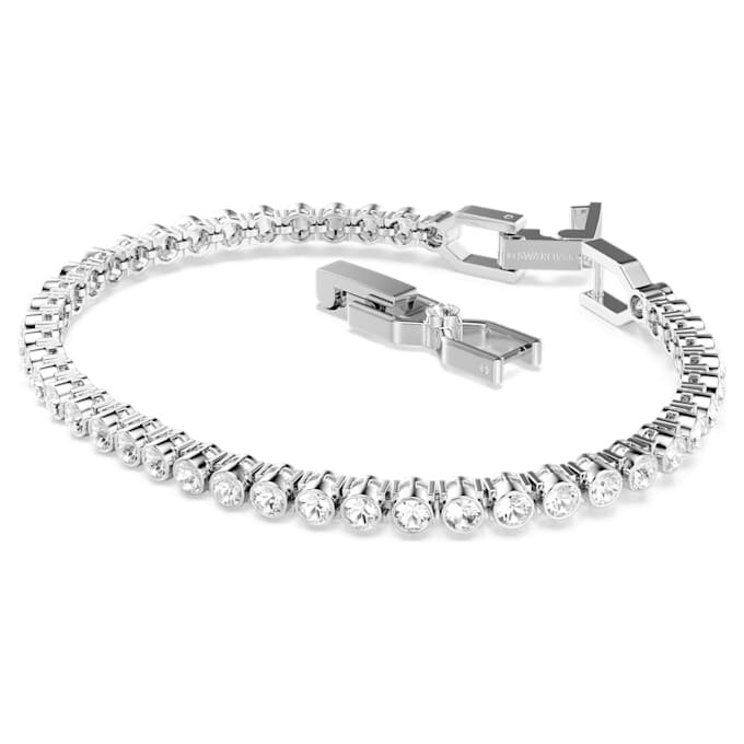 Imber Emily tennisarmband met ronde slijpvorm, wit, gerhodineerd Imber Emily tennisarmband met ronde slijpvorm, wit, gerhodineerd