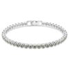 Imber Emily tennisarmband met ronde slijpvorm, zwart, gerhodineerd Imber Emily tennisarmband met ronde slijpvorm, zwart, gerhodineerd