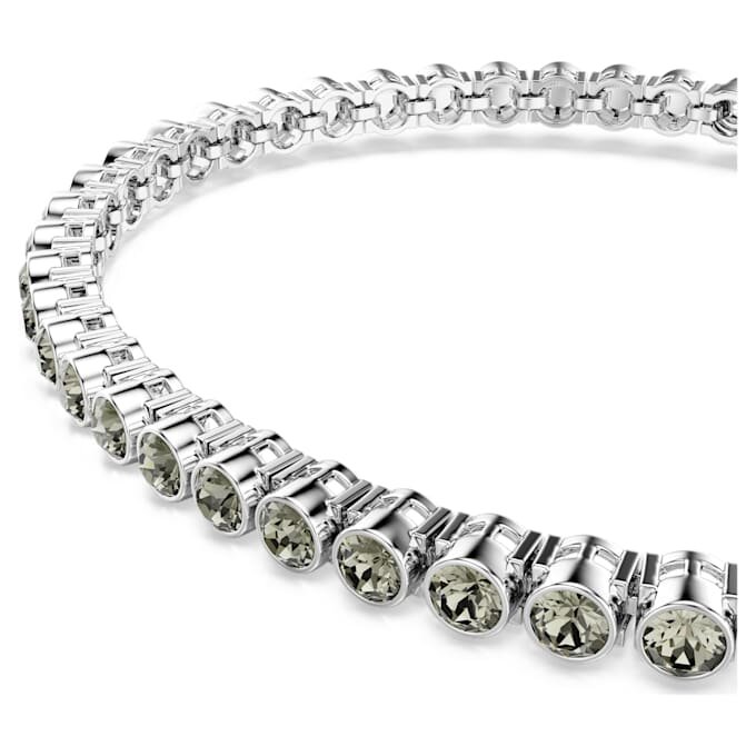 Imber Emily tennisarmband met ronde slijpvorm, zwart, gerhodineerd Imber Emily tennisarmband met ronde slijpvorm, zwart, gerhodineerd