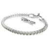 Imber Emily tennisarmband met ronde slijpvorm, zwart, gerhodineerd Imber Emily tennisarmband met ronde slijpvorm, zwart, gerhodineerd