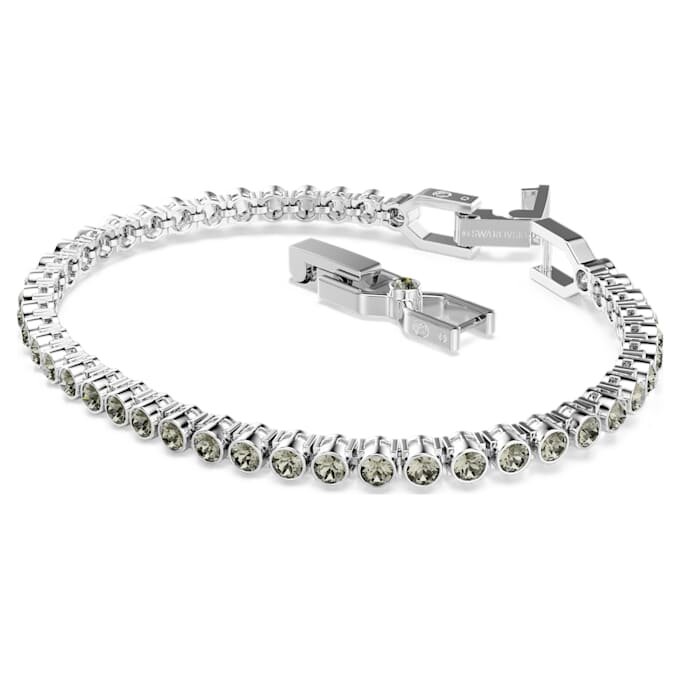 Imber Emily tennisarmband met ronde slijpvorm, zwart, gerhodineerd Imber Emily tennisarmband met ronde slijpvorm, zwart, gerhodineerd